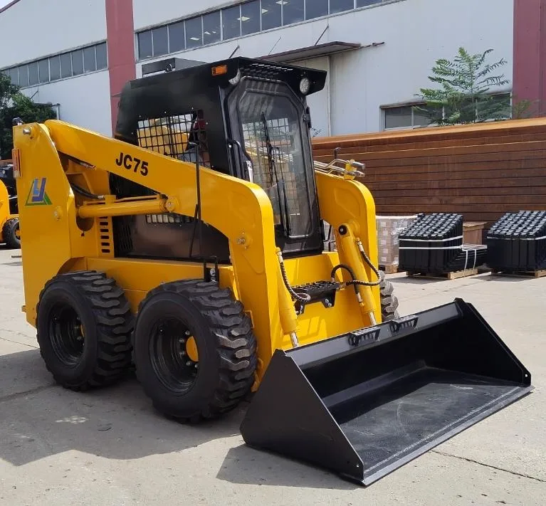 Mini-chargeuse sur pneus bon marché Jc65 avec moteur diesel Yanmar/neige Japon Le souffleur, la lame à neige et le balai d'angle fonctionnent bien en hiver