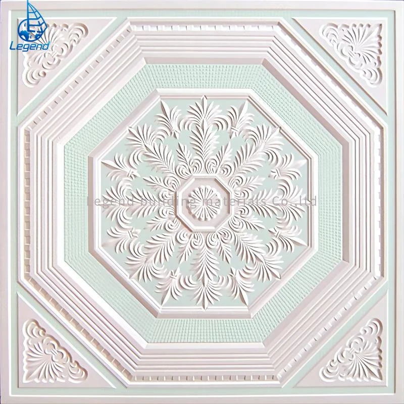 Waterproof Environmental Friendly Building/Decoration Ceiling Colorful Glassfiber Reinforced Gypsum Tile Attractive Designs