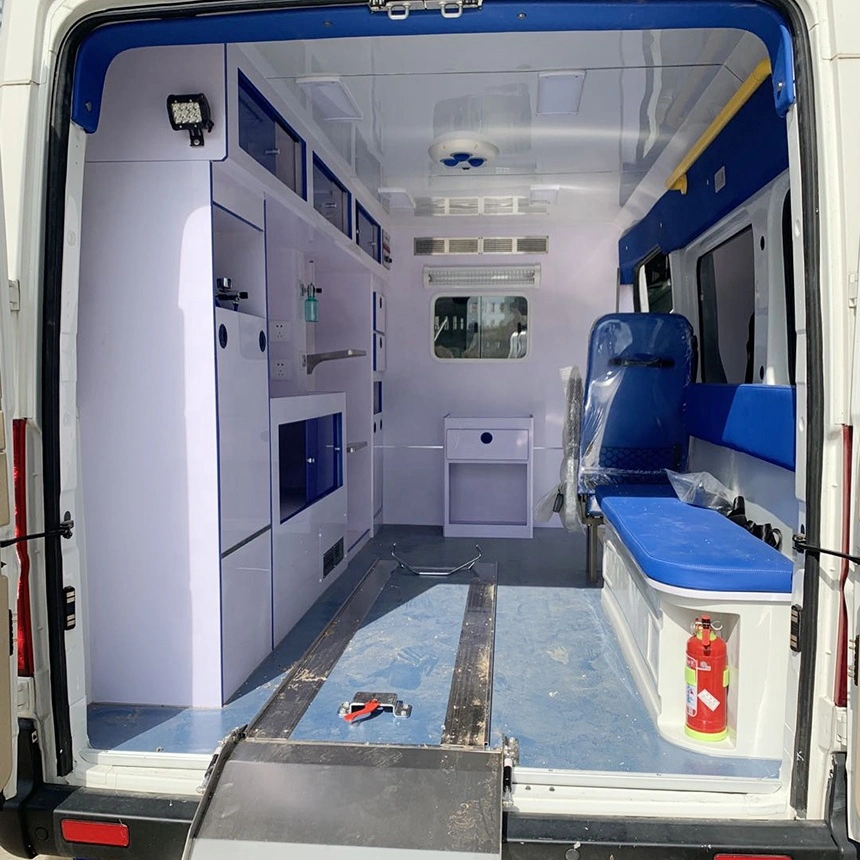 Ambulância para o transporte de pacientes, Unidade de Terapia Intensiva de ambulância UTI ambulância vendas directamente de fábrica