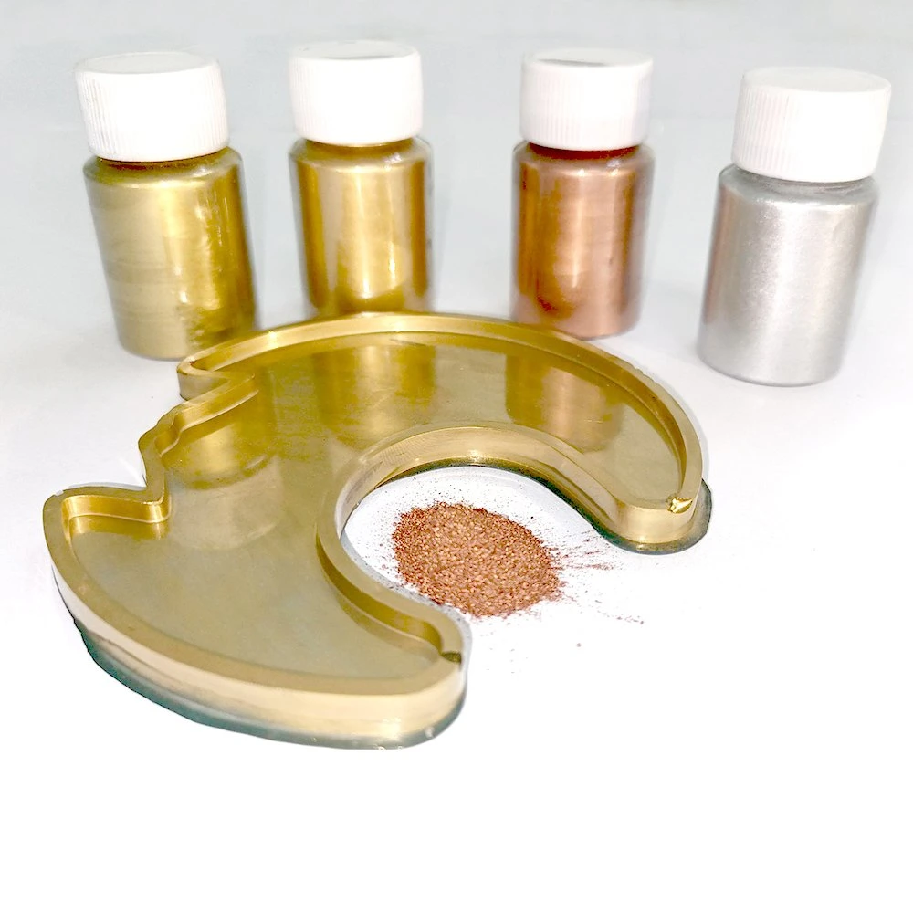 Synthetic mica pigment metallic pearl powder