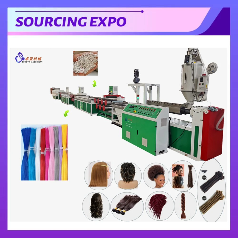 Plastic Polyester Polypropylene Synthetic Human Hair Making Machine /Fiber Filament Machine for Hair