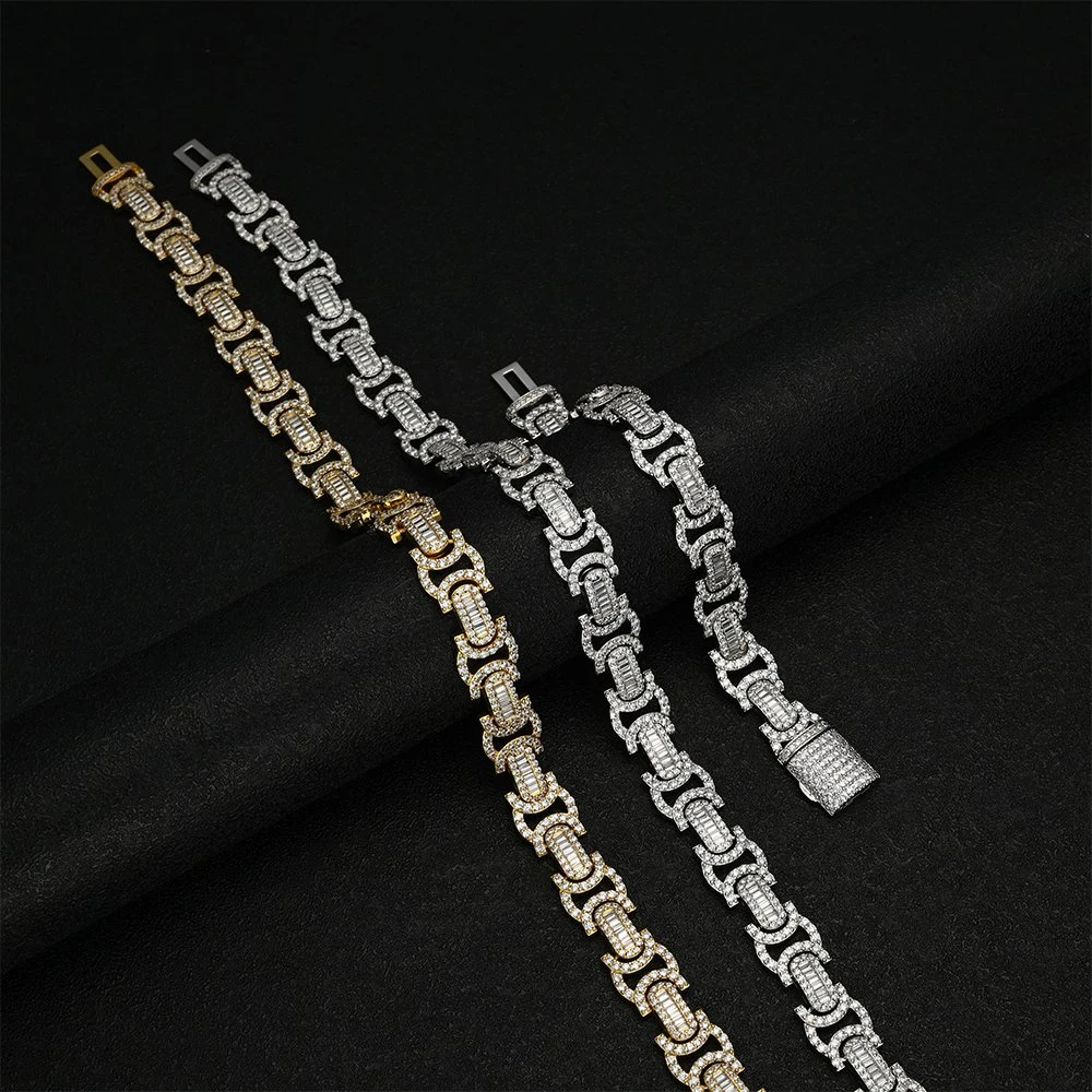 New Custom Hip Hop Jewelry Diamond Necklace Iced out Luxury Cuban Men Chain