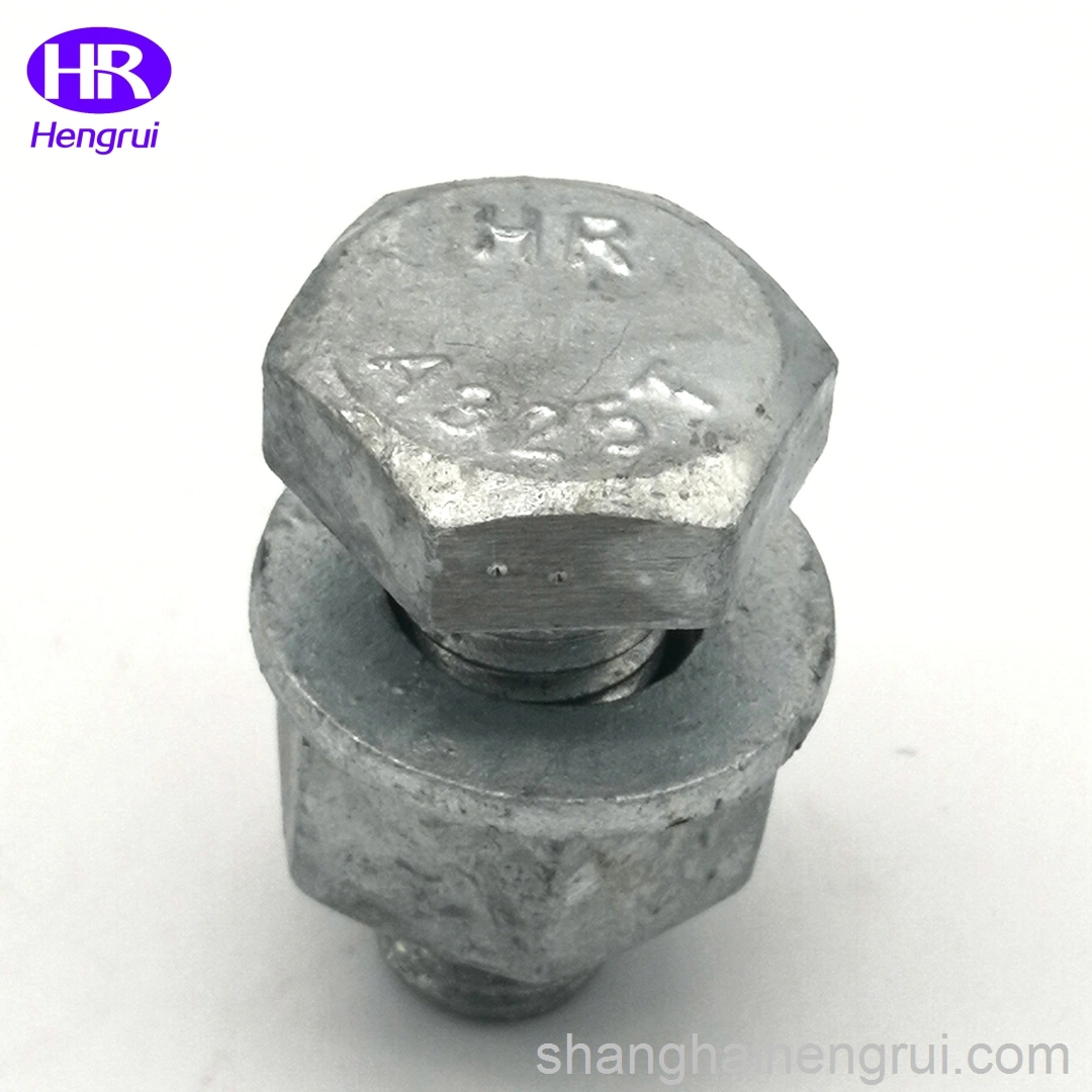 China A325t/A490m cabeza hexagonal pesada tornillos y tuercas de acero estructural y arandela con negro, chapado en zinc, HDG, Dacromet, níquel, Cromo, Geomet 500B, Magni