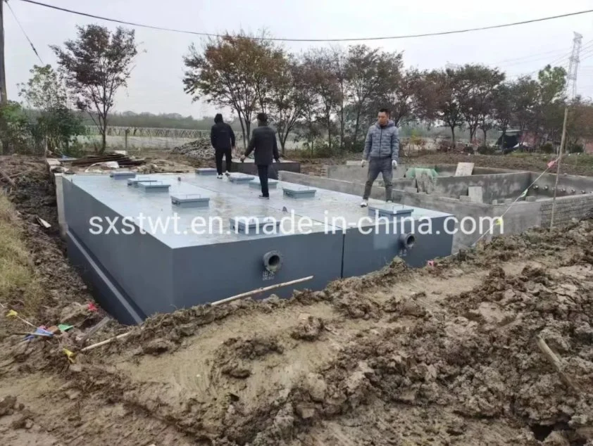 Customized 80tpd Integrated Sewage Treatment Plant Used for Residential Sewage