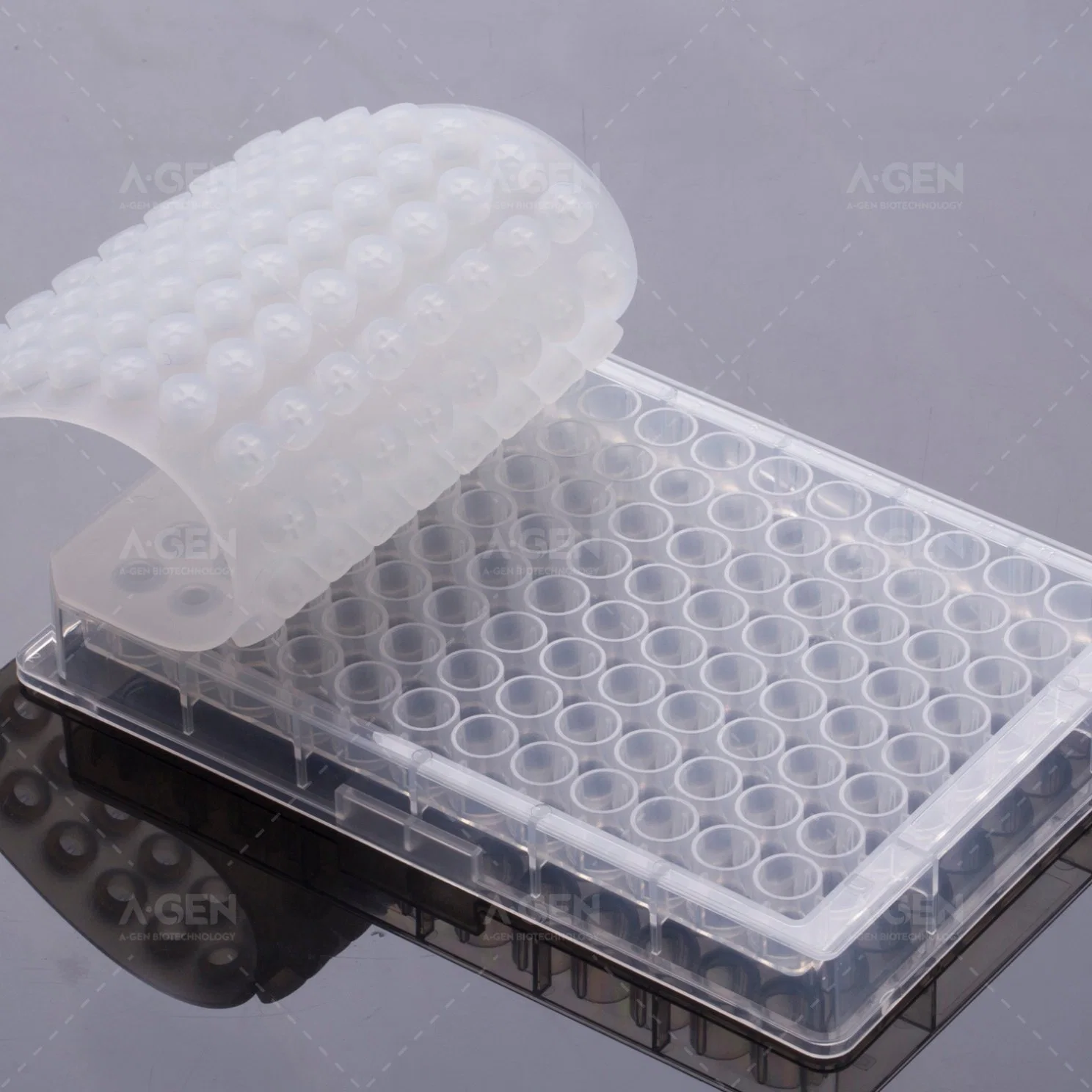 Pierceable Silicone Mat for 96 Round Well Plate 1.0 and U/V Plate