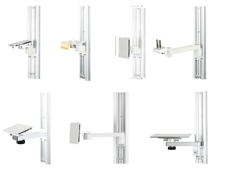 Medical Hospital Patient Monitor Wall Mounting Mount with Basket