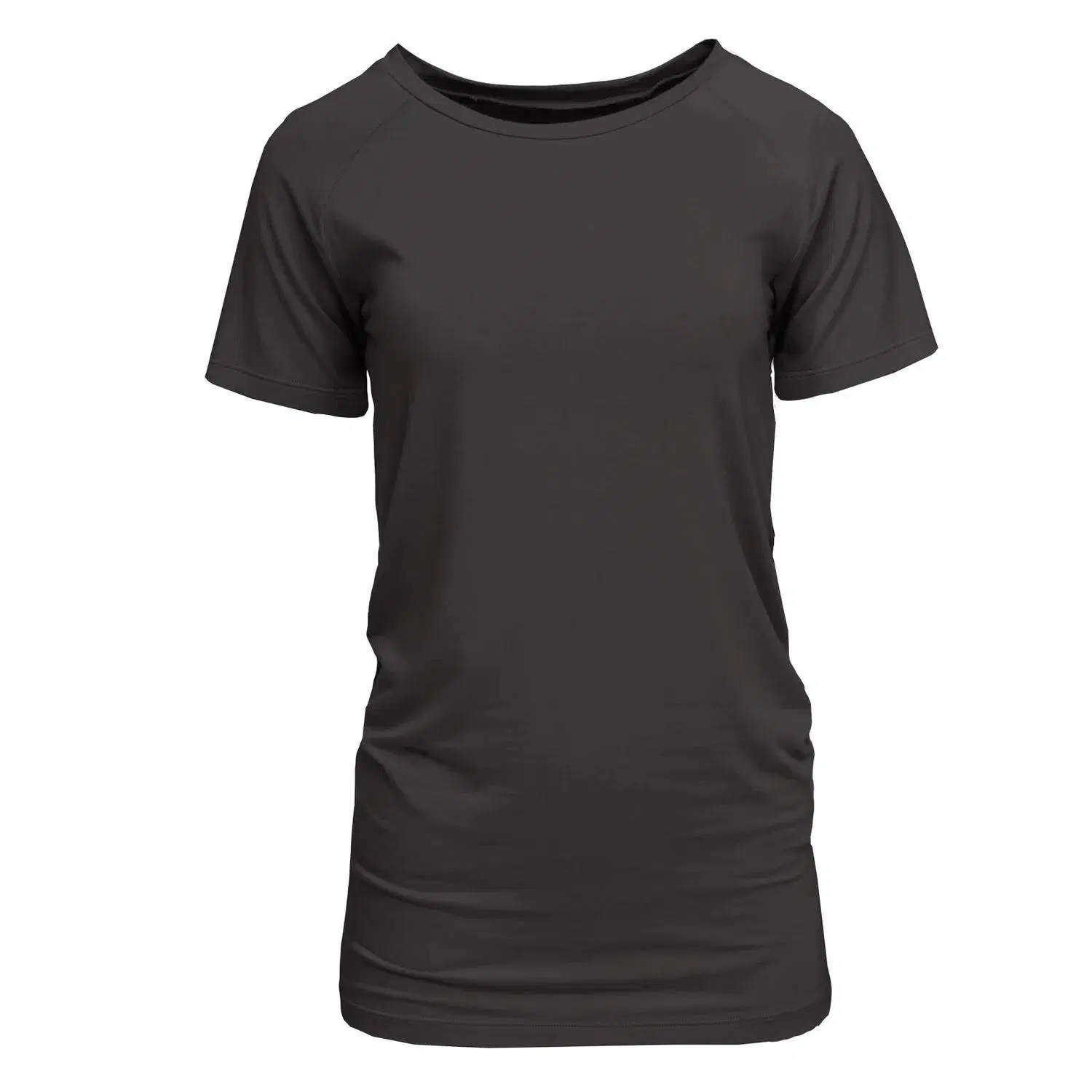 Maternity Women's Short Sleeve Classic Crewneck Side Ruched Tee Shirt