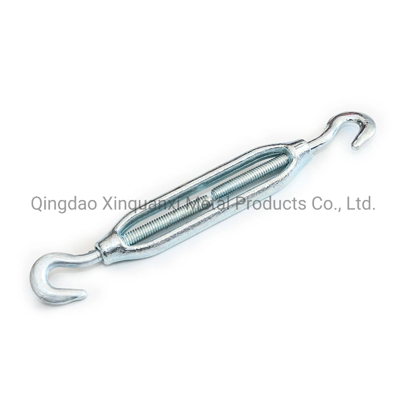 Factory Wire Rope Heavy Duty Hook Eye Open Body Forged Galvanized Turnbuckle