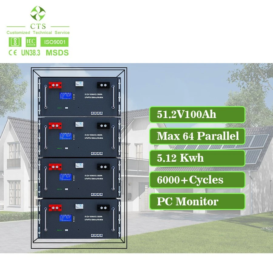 Rechargeable Long Cycle Life 48V 100ah Li-ion Rack Mounted Battery for Ess USP Solar Power Supply