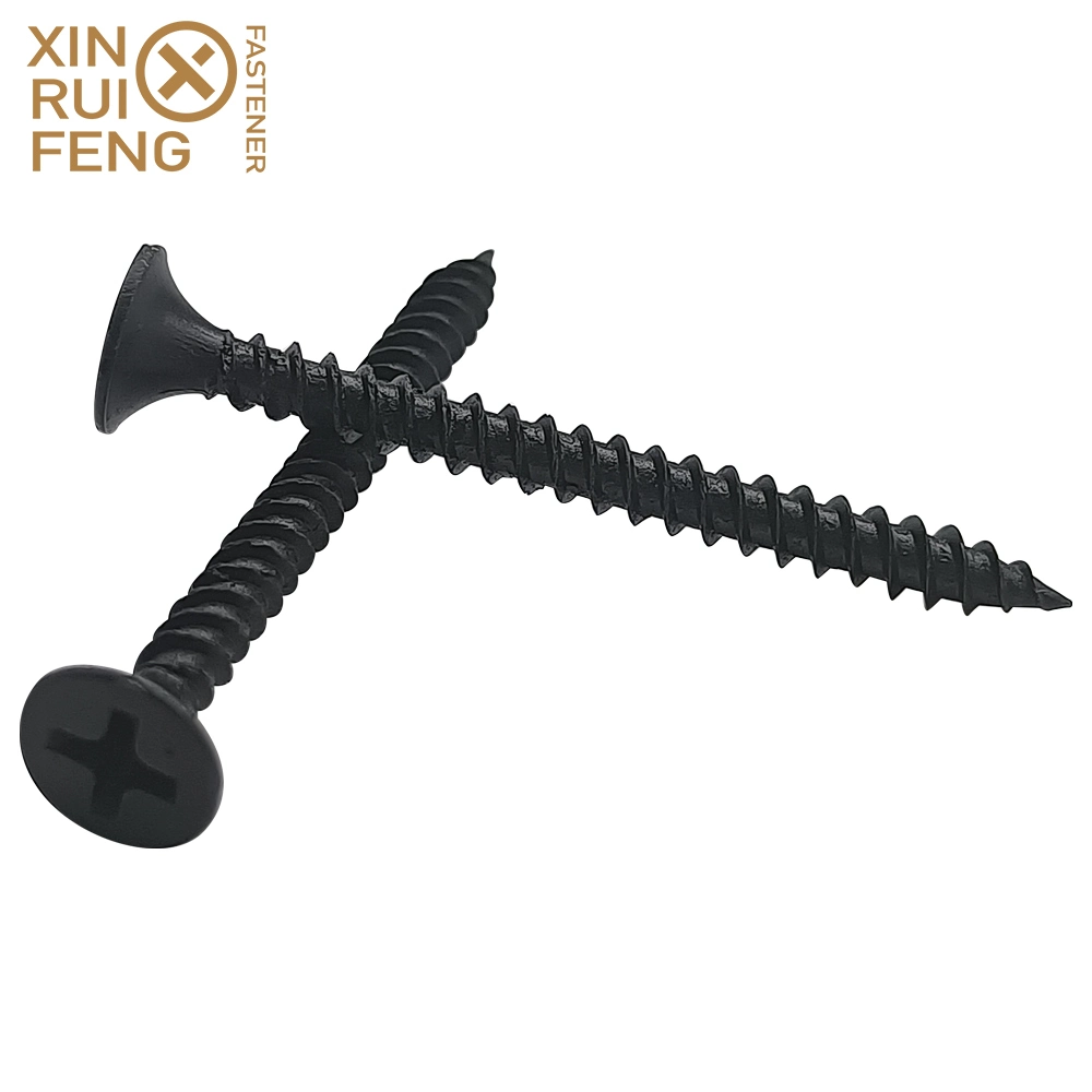 Spain USD2.35/Kg Xinruifeng Fastener Black Grey Phillips 2 Gypsum Wood Drywall Screws