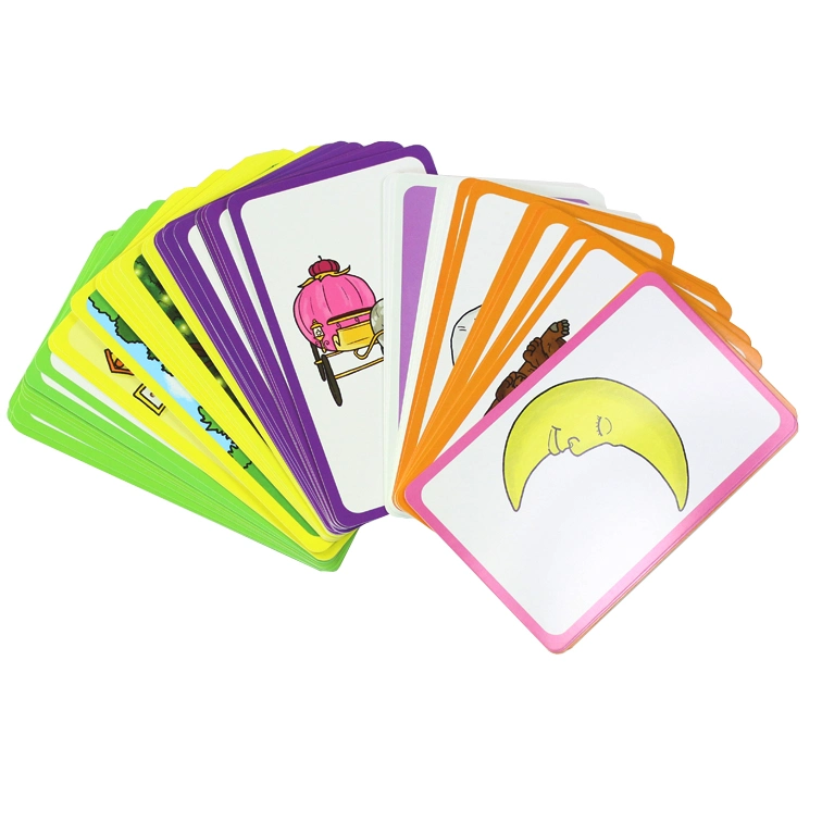 Children Learning Cards Decks Customized Big Size Educational Memory Cards