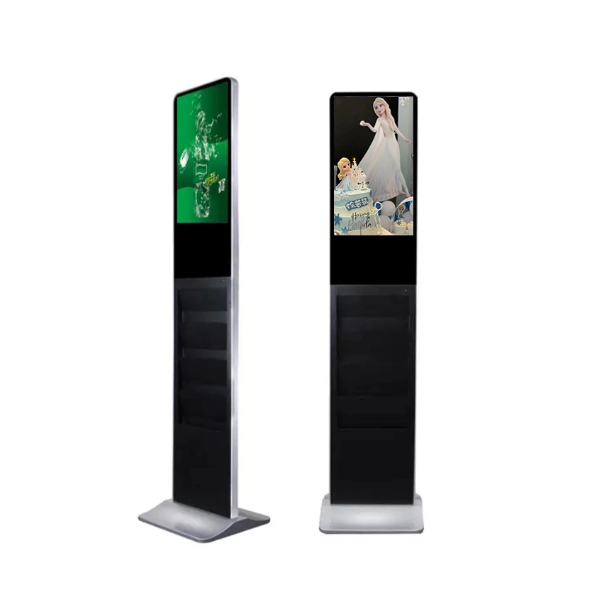 Hot Sales Newspaper Holder Floor Standing 21.5 Inch Digital Signage Advertising Display