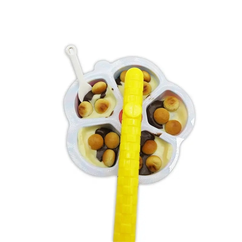 Top vendendo OEM Atacado plástico Kids 2023 Windmill Toy com Chocolate Biscuit