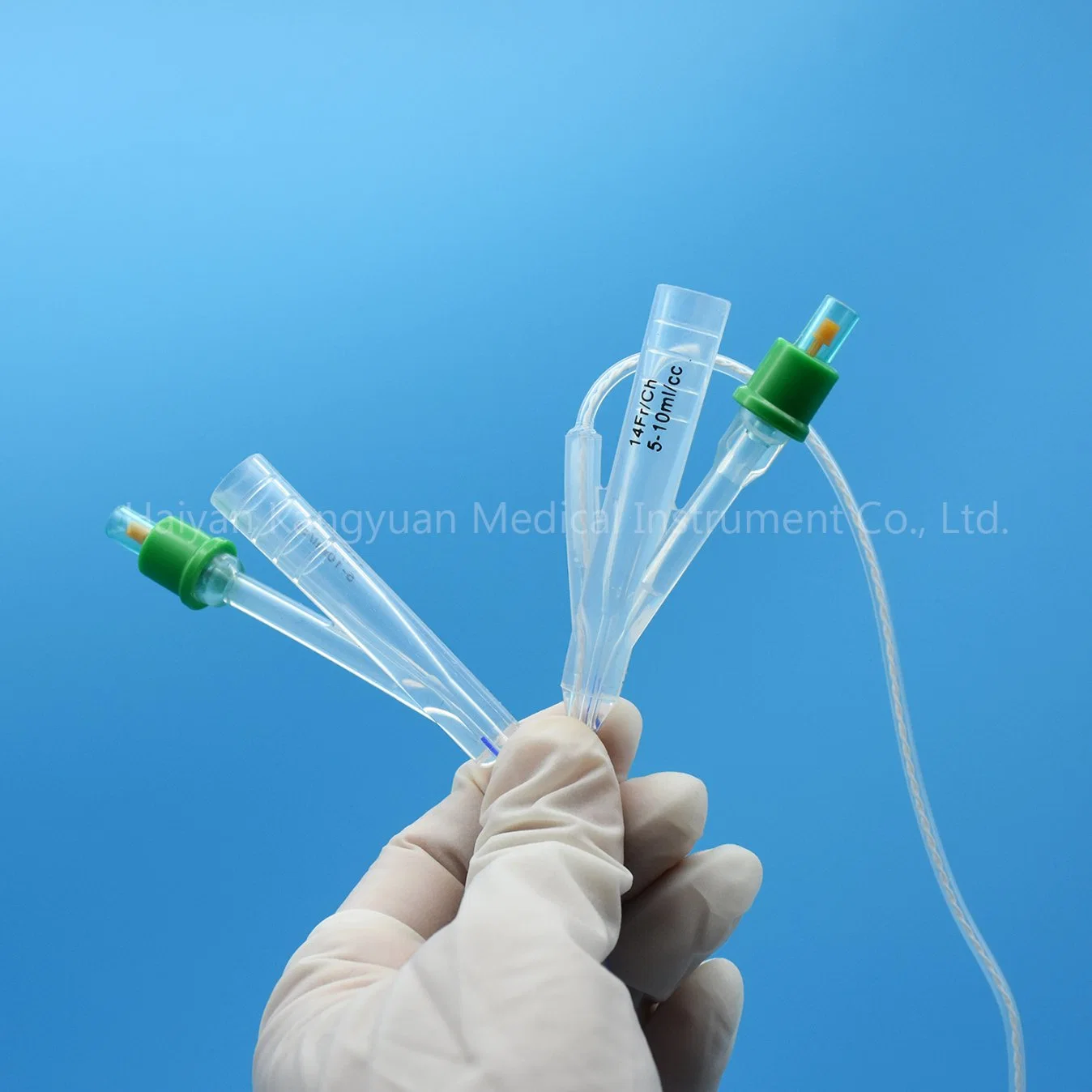 for Temperature Monitoring Urethral Use Silicone Urinary Foley Catheter with Temperature Sensor Probe Round Tipped