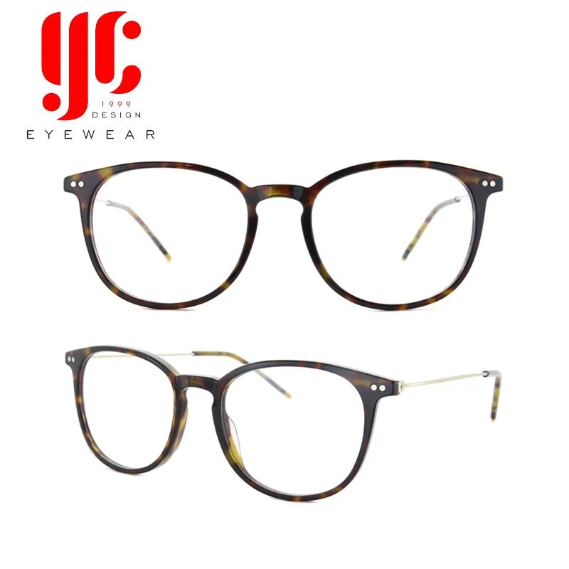 Round Frame Handmade Eyeglasses Reading Glasses Anti Blue Light Optical