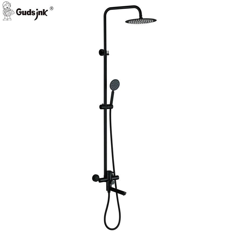 Gudsink Black Modern Hotel Badezimmer Mixer Dusche Wasserhahn