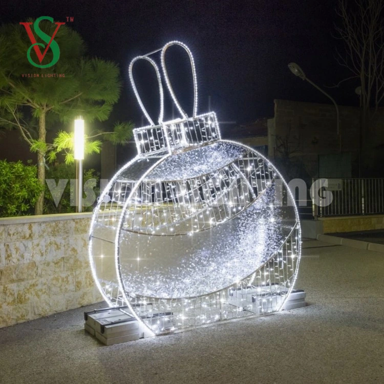 Personalisiert 3D Giant Outdoor Ball Motiv Lichter 400 * 500 große Weihnachten Dekorationsleuchten