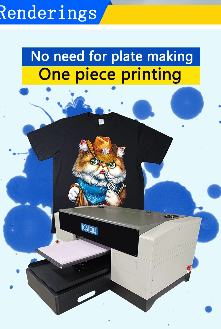 Kaiou A3 Digital Printing Tshirt Machine Single Station Dual XP600 DTG Printer