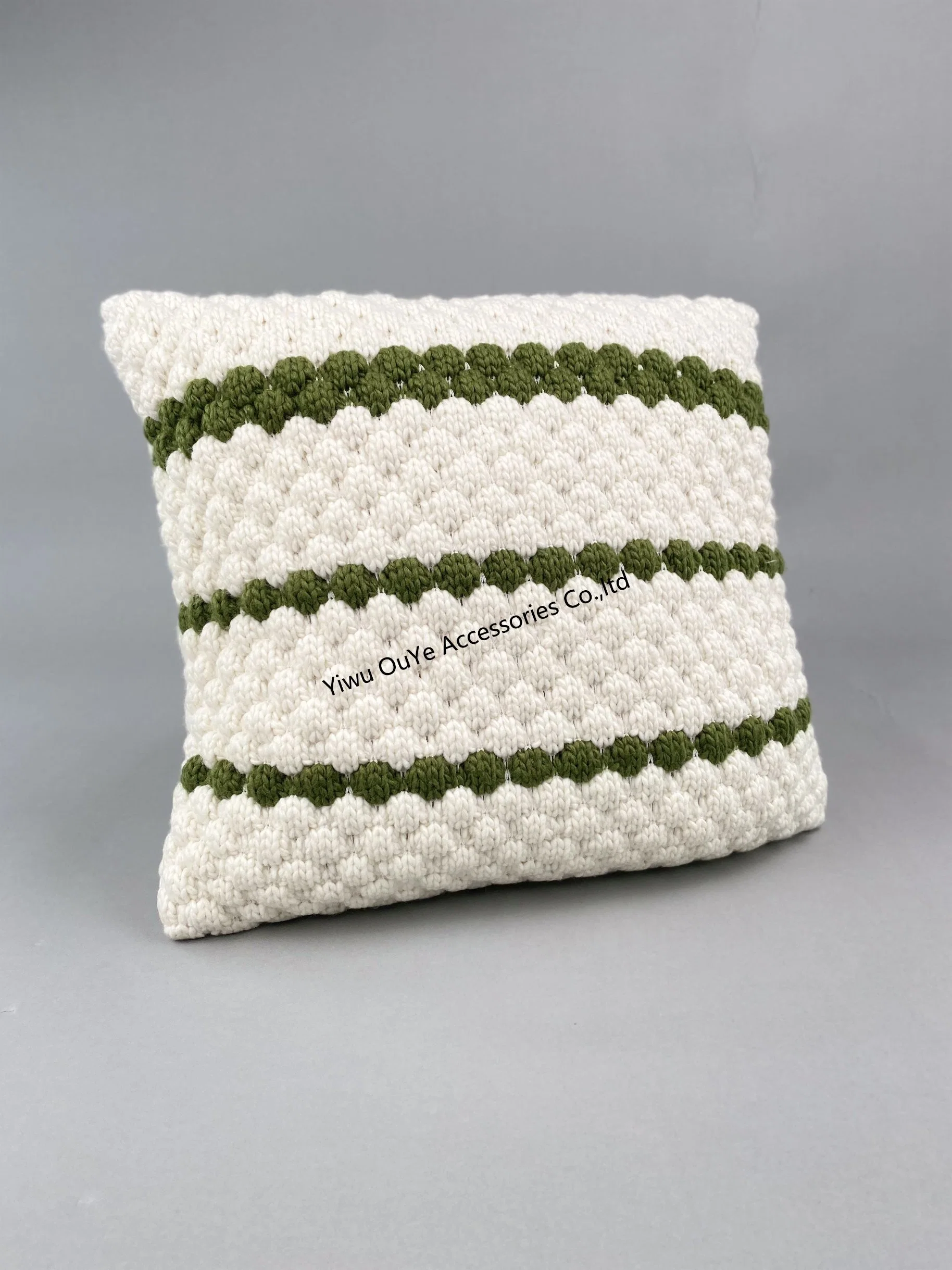 High quality/High cost performance  Constrast Knitted Home Sofa Backrest Decorative Pillows Cushions