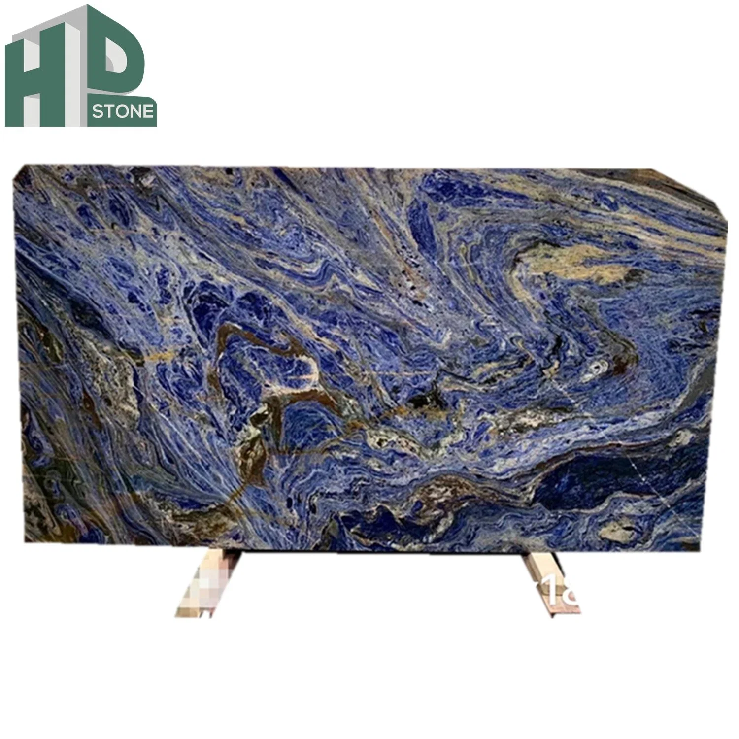 Unique Luxury Natural Stone Blue Expensive Cloisonne Van Gogh Starry Sky Marble Slabs