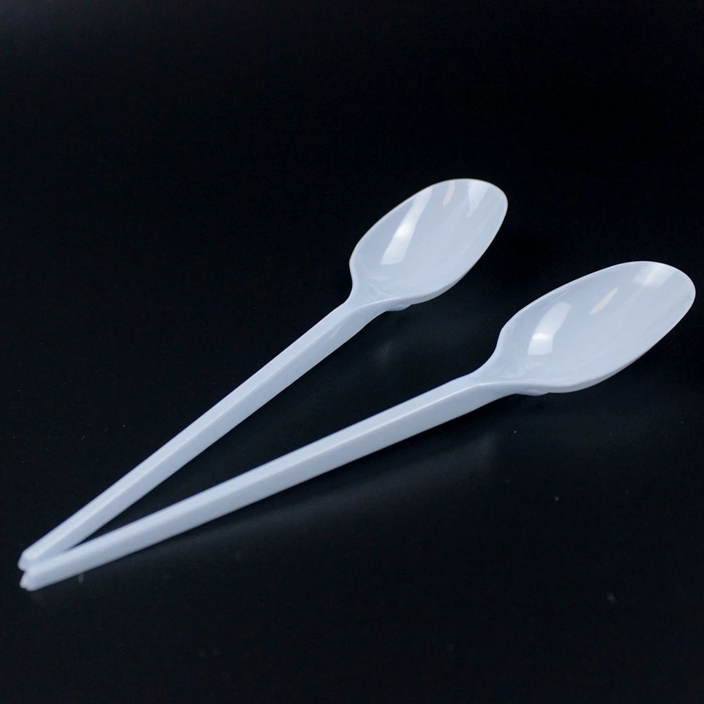 Disposable Light Weight Plastic Cutlery PP 2g 165mm Tea Spoon