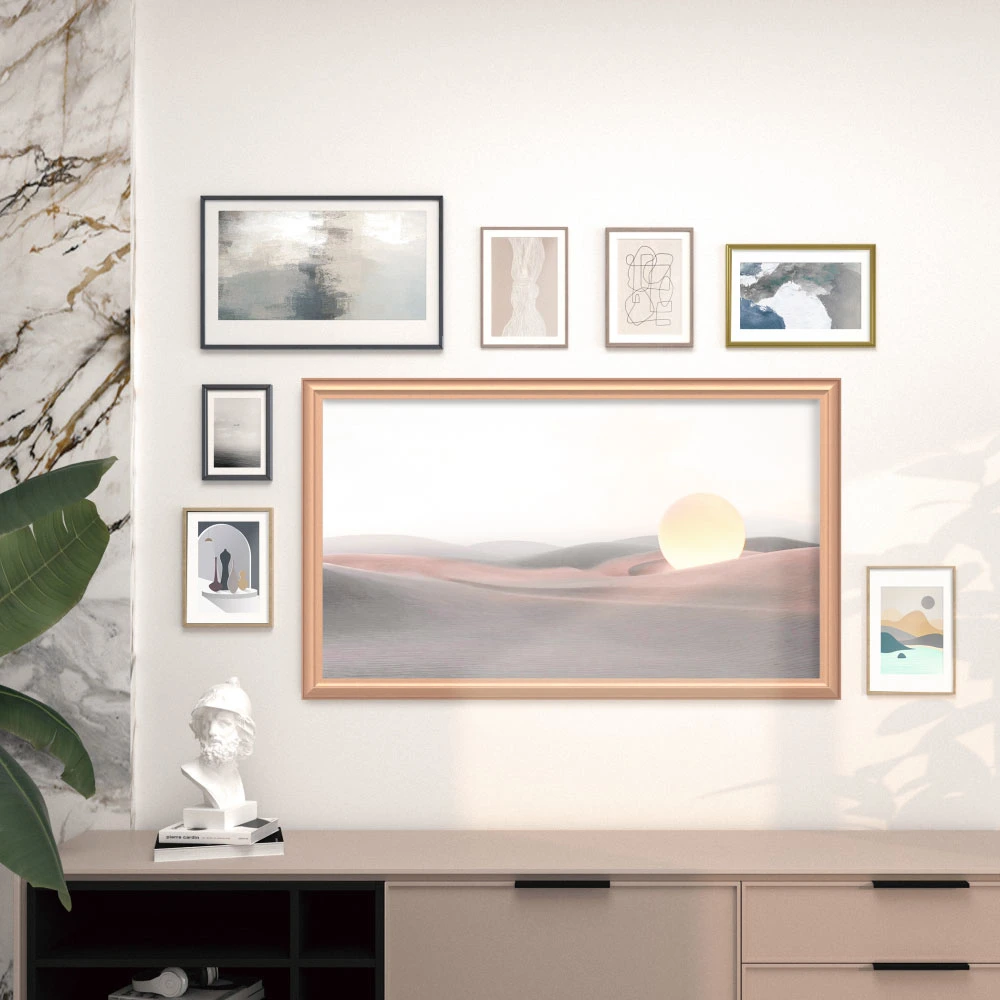 Amazon hot продажи современного искусства в стиле Арт Деко настраиваемая панель телевизора рамы для Samsung 55" (2021-2022)