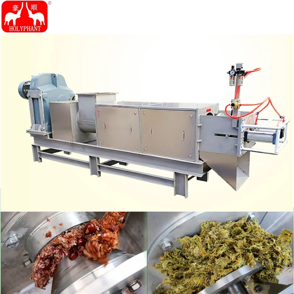 Fruit Vegetables Dewatering Screw Press, Kitchen Sludge Dehydrator Machine