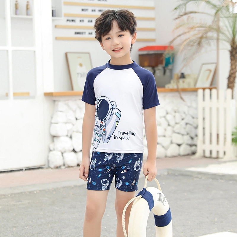 Children's Swimwear Men's Large Children Boys Professional Swimwear Quick Dry Girl Children Separate Sets Wholesale/Supplier