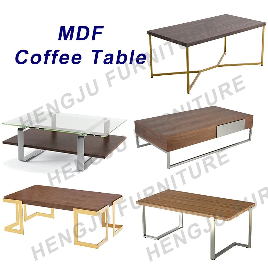 Stainless Steel Smart Living Room Center Coffee Table Set Indoor Furniture Manufacture Mirrored Metal High quality/High cost performance  China Modern