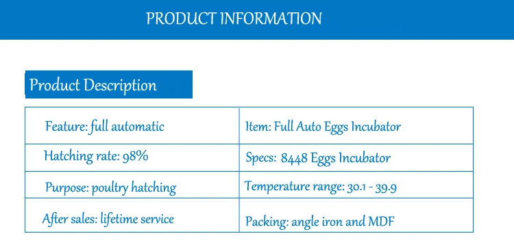 Digital Pigeon 8448 Eggs Automatic Egg Incubator Kerosene Operated for Sale