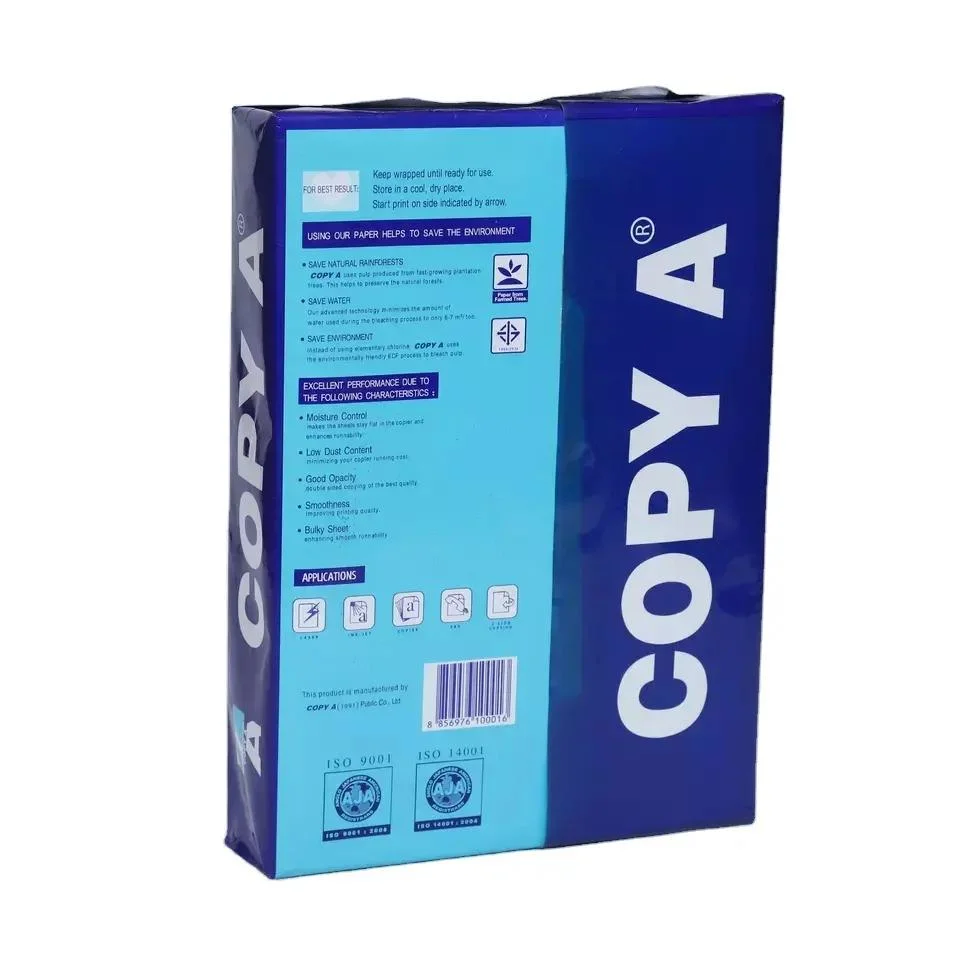 Papel de cópia para escritório A4 de 75 G/M2 e Hot Sale