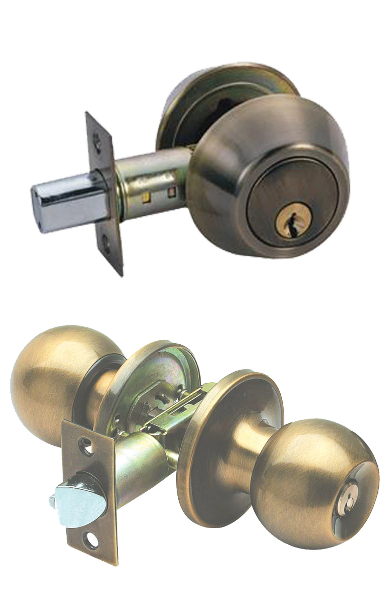 Tubular Knob Lockset Door Lock Ball Knob Enty Stainless Steel