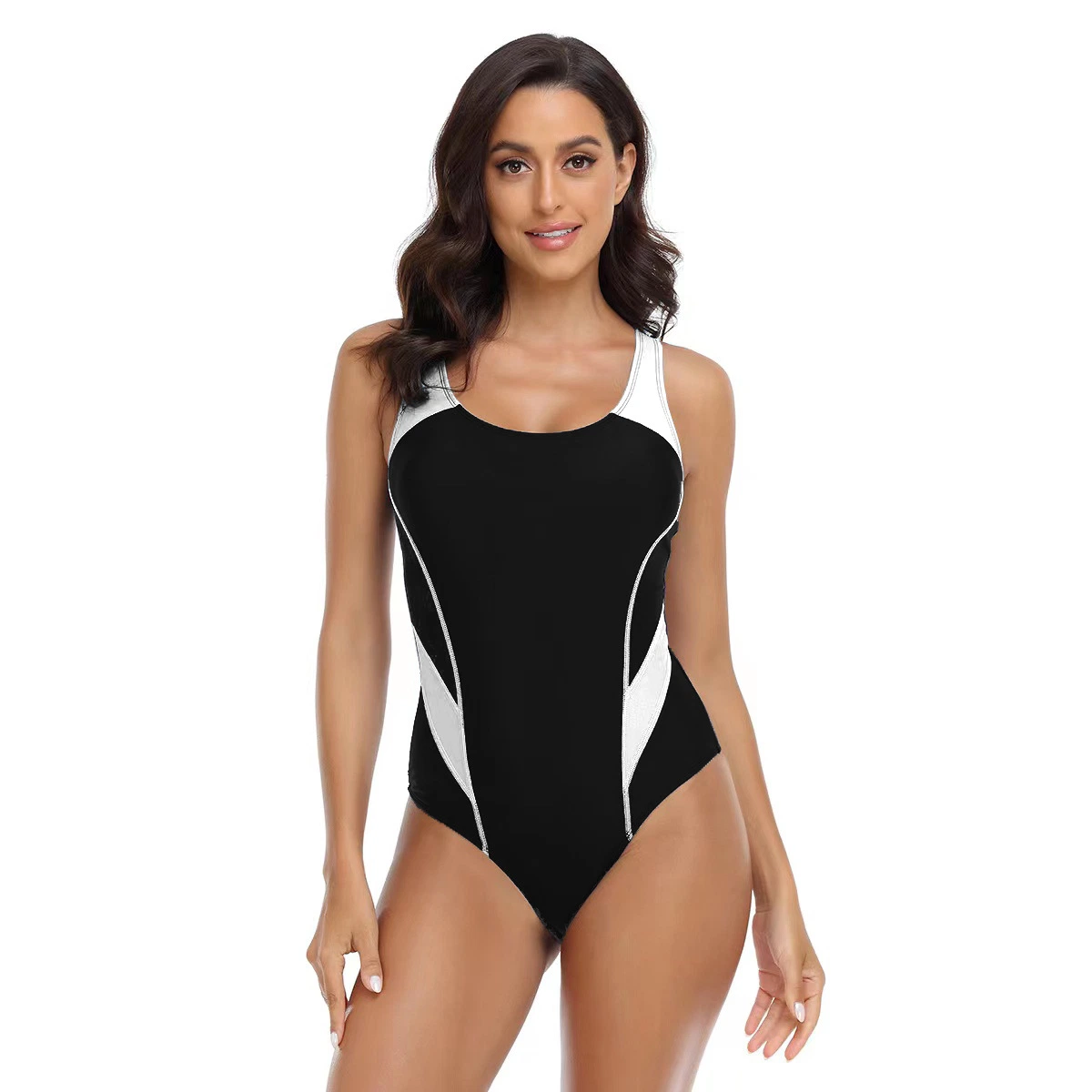 Trajes de baño elásticos de alta comodidad para mujeres Deportes competitivos Racer Back Alliance T-Splice Maxfit Traje de baño