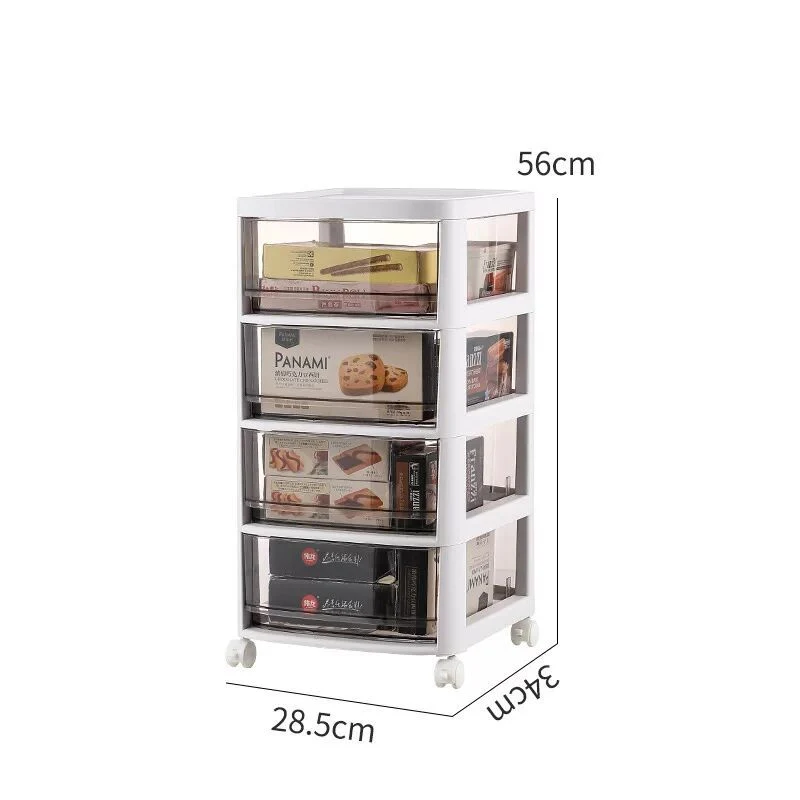 Organizer Plastic Cabinet Bag Premium Wood Stackable Bamboo Sandwich for Food Bags Drawers Office Documents Drawer Storage Box