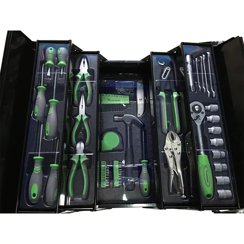 Household 62 PCS Multi Functional Wrench Plier Hand Tools Set Box