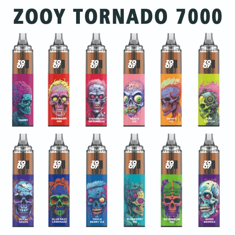 OEM ODM Zooy Tonado 7000 Puffs 10000 Puffs Prefilled Rechargeable Battery E Cigarette Pen Disposable Vape