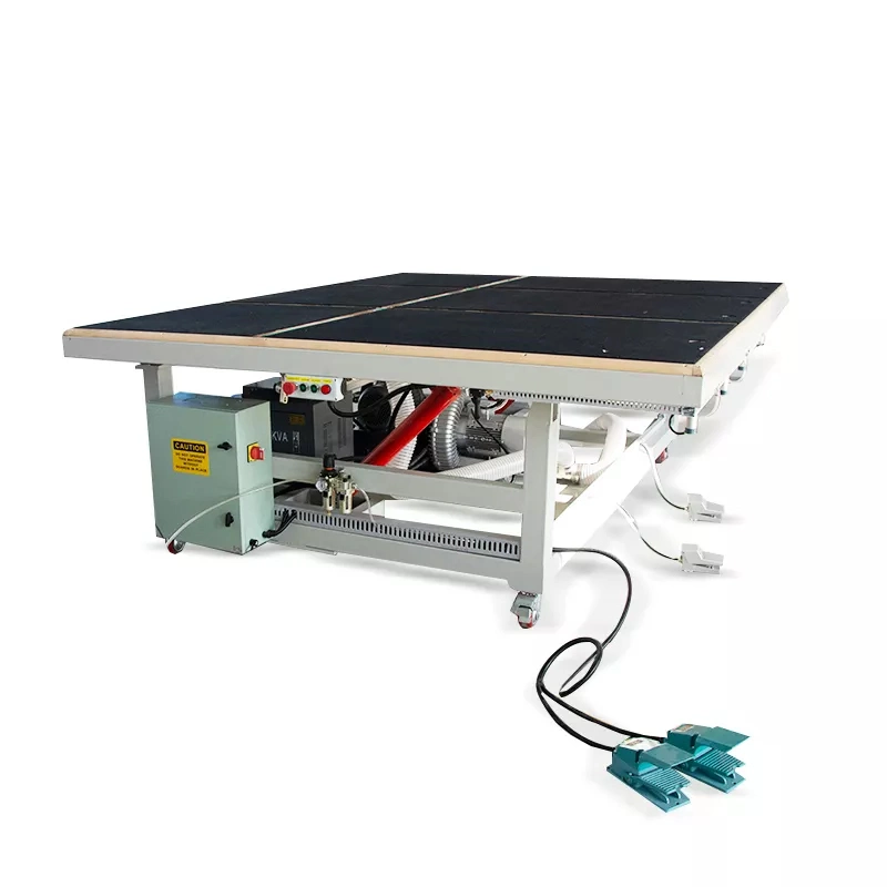 Automatic Glass Cutting 90 Degree Table Tilting Air Float Breaking Cutting Table for Sale