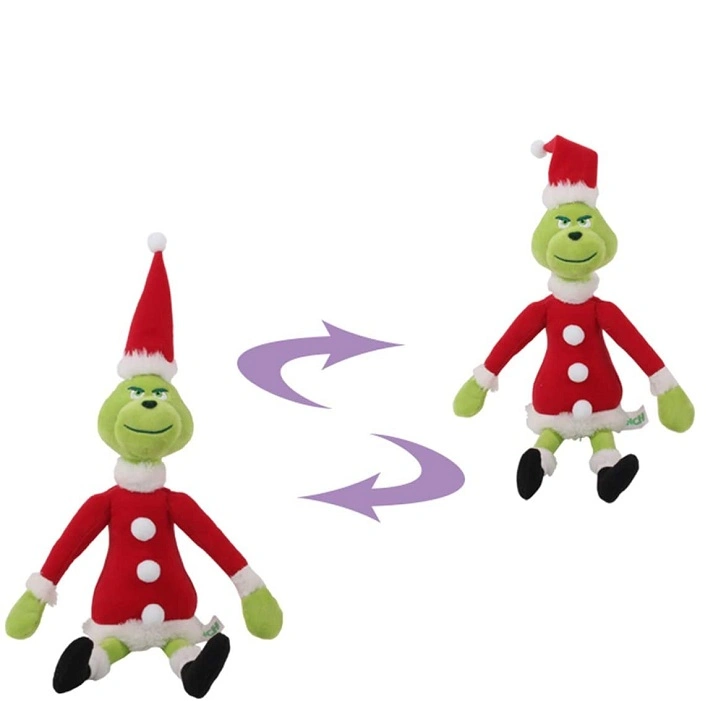 Hot Sale Christmas Decoration Supplies Christmas Plush Doll Grinch Plush Gift