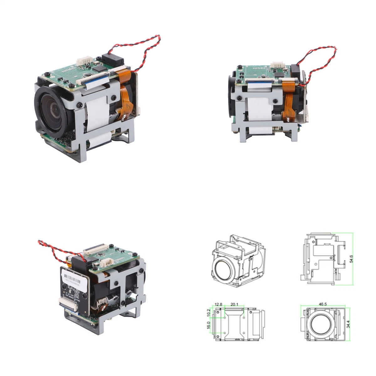 Module de caméra du robot de petite taille 4MP avec zoom optique 4x