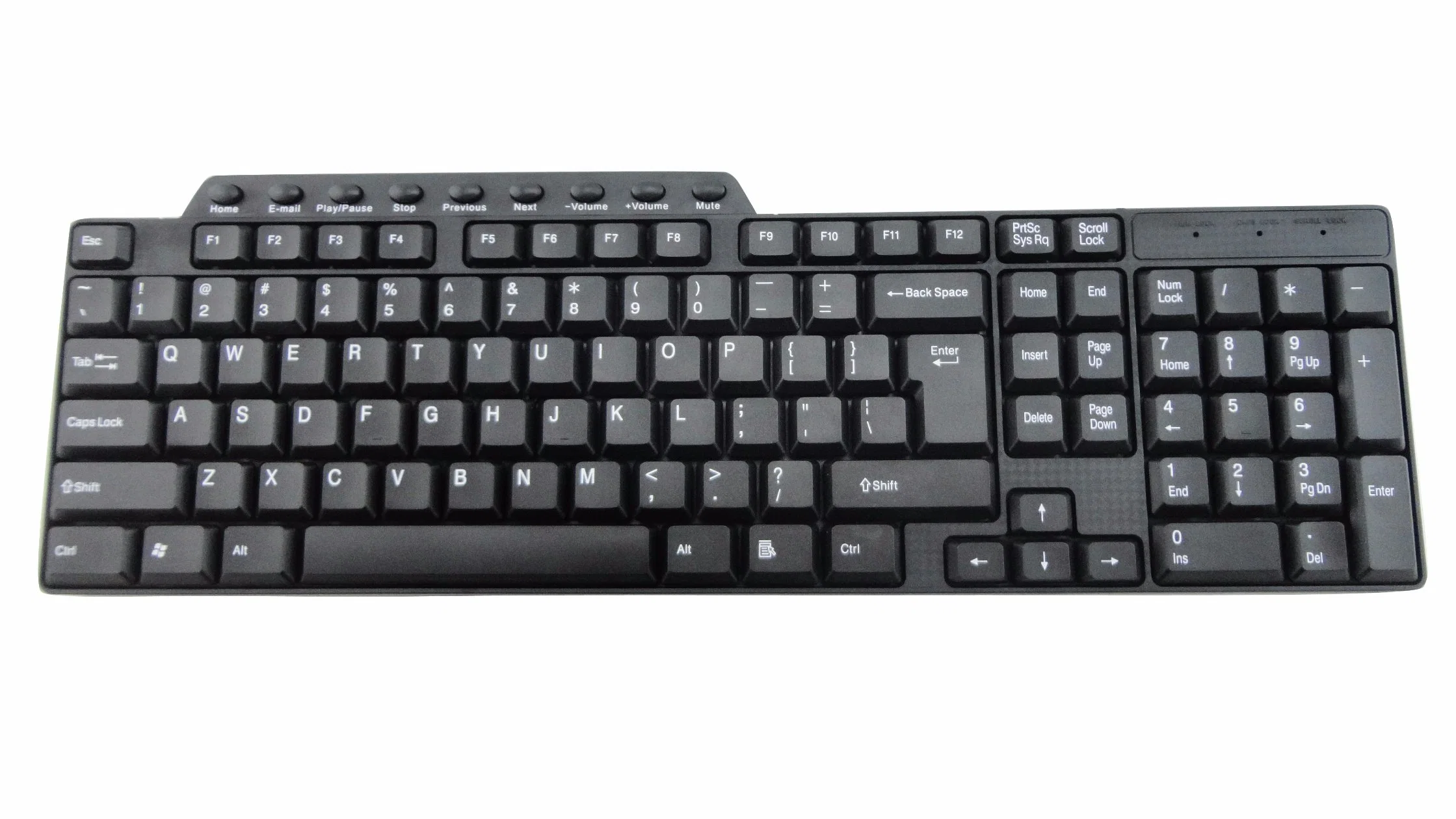 USB Computer Keyboard with Standard Multimedai Keyboard for Computer