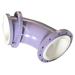 Lining Tetrafluoroplastic Ss 304 Carbon Steel PTFE Lined Pipe Elbow