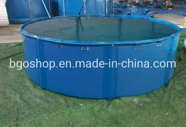 5000L 1mm Thickness Plastic Frame Foldable Fish Pond