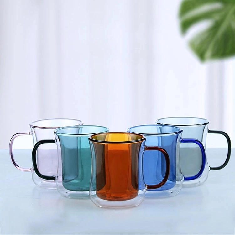 High Borosilicate Glass Coffee Cup Promotional Gift Coffee Cup Heat Resistant Glass Cup