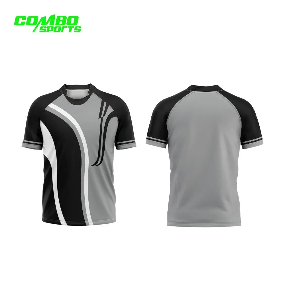 OEM Professional Factory Sports Wear Rugby Jerseys Club Suit High quality/High cost performance  100% Polyester Breathable Kits