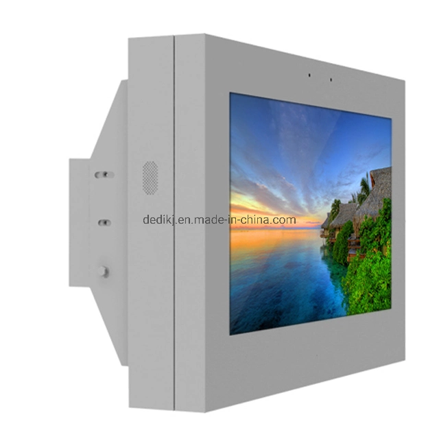 IP65 Wall-Mounted Ethernet Advertising 65 Inch 2500 Nits Outdoor LCD Monitor