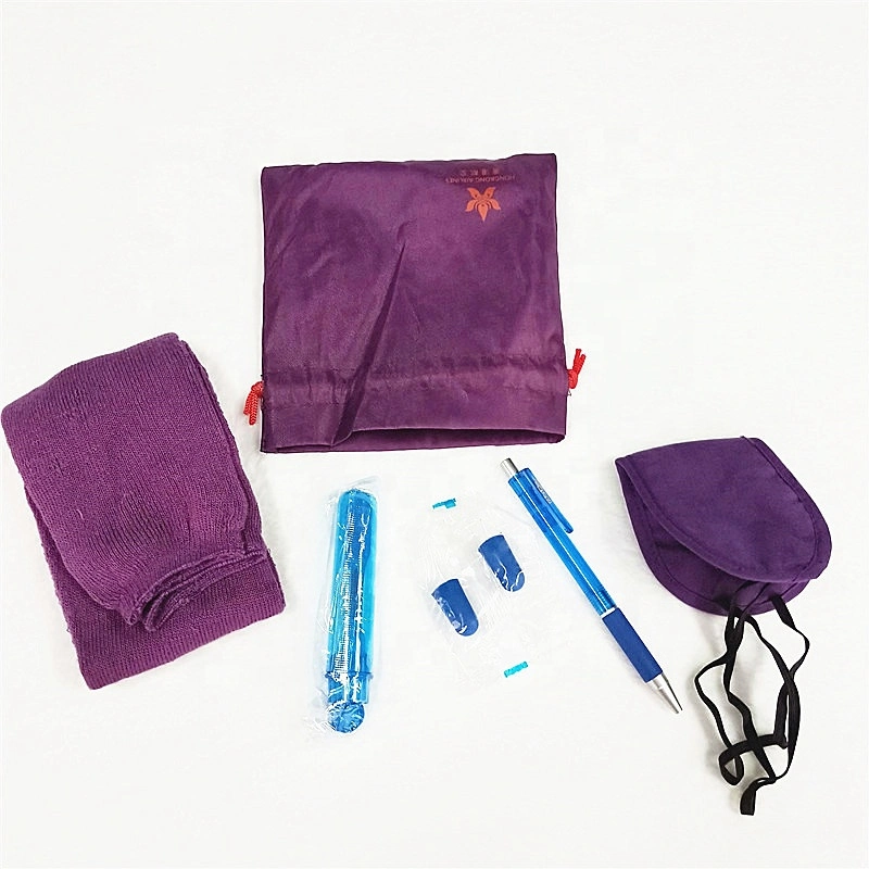 Set of Traveling Bag Airline Amenity Kit Amenities Hotel Set