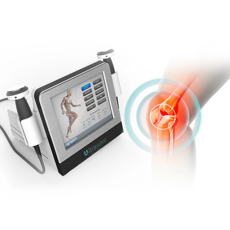 Arthritic Joint Treatment Ultrasound Wave Therapy Ultrasound Medical Equipment Ultrawave with 2 Handles