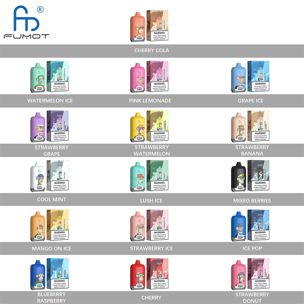 Disposable/Chargeable Vape Pod Wholesale/Supplier Fumot Randm Digital Box 12000 Puffs Vape Randm Brand Factory Price High quality/High cost performance Mesh Coil All Fruit 16 Flavors