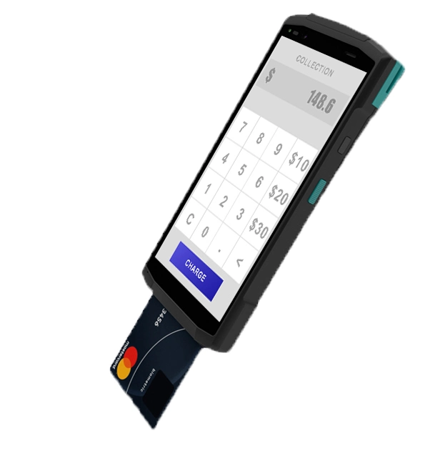 5.7 polegadas tela sensível ao toque do dispositivo móvel NFC POS Android Terminal com o Scanner de código de barras