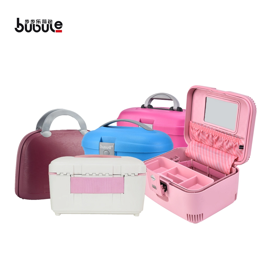 Bubule Portable Travel Makeup Box Jewelry Case Beauty Cosmetic Case